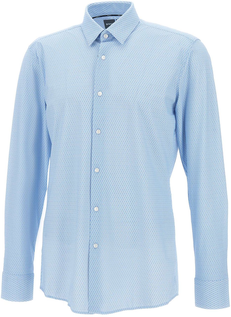 Boss Shirts Blue Blauw