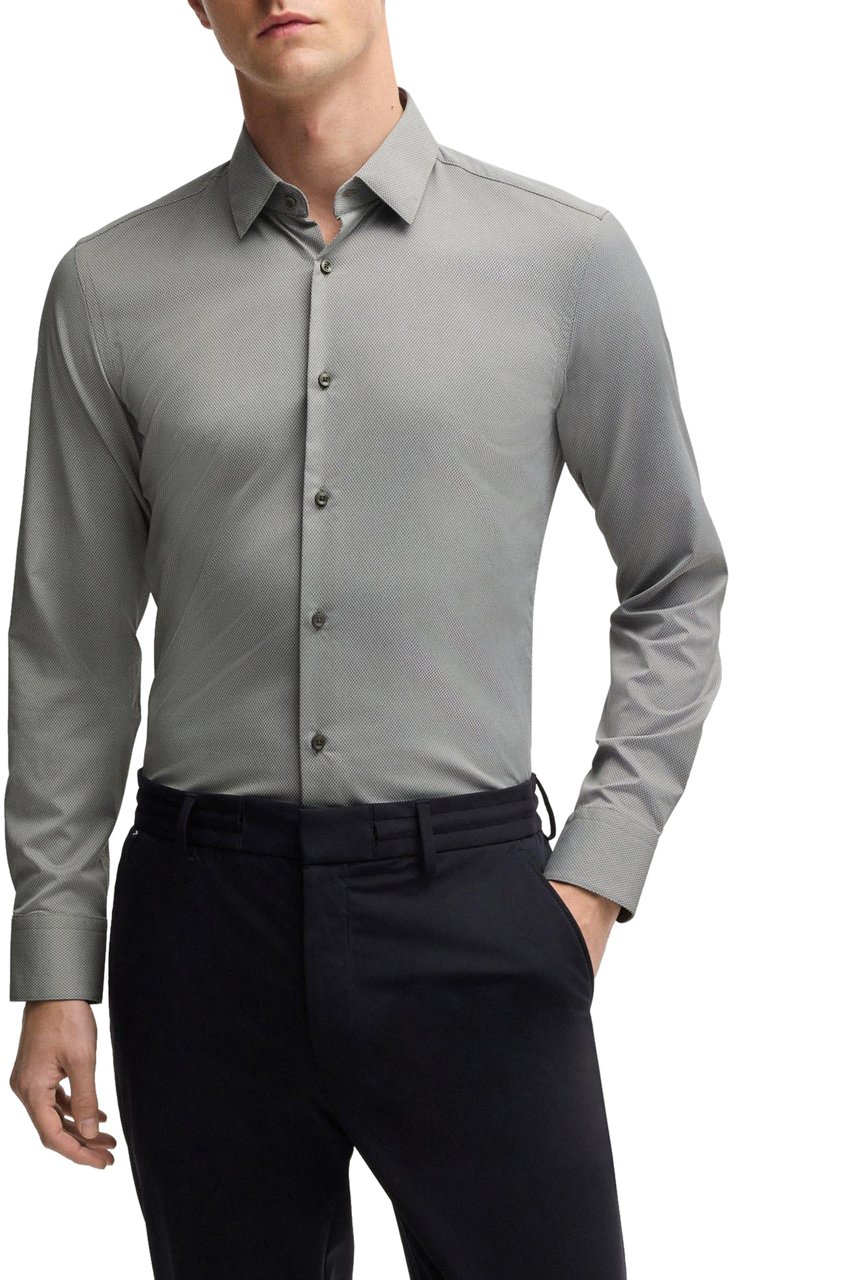 Boss Shirts Blue Blauw