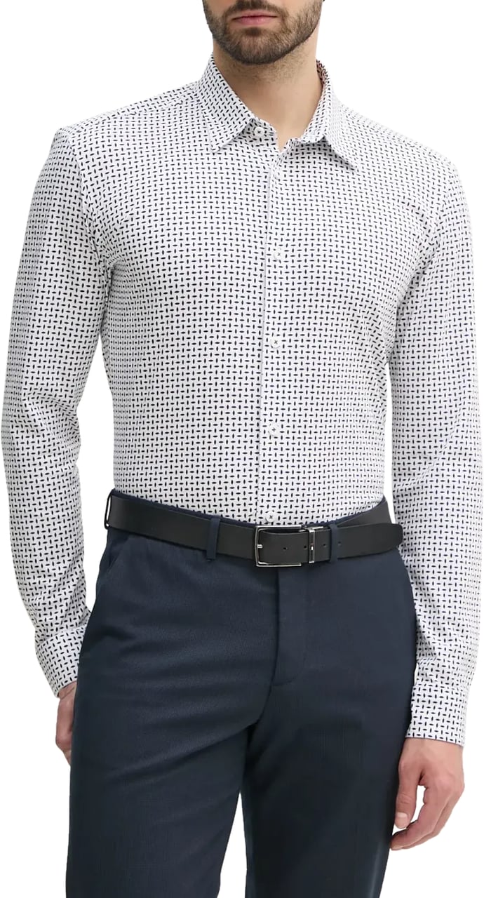 Boss Shirts Blue Blauw