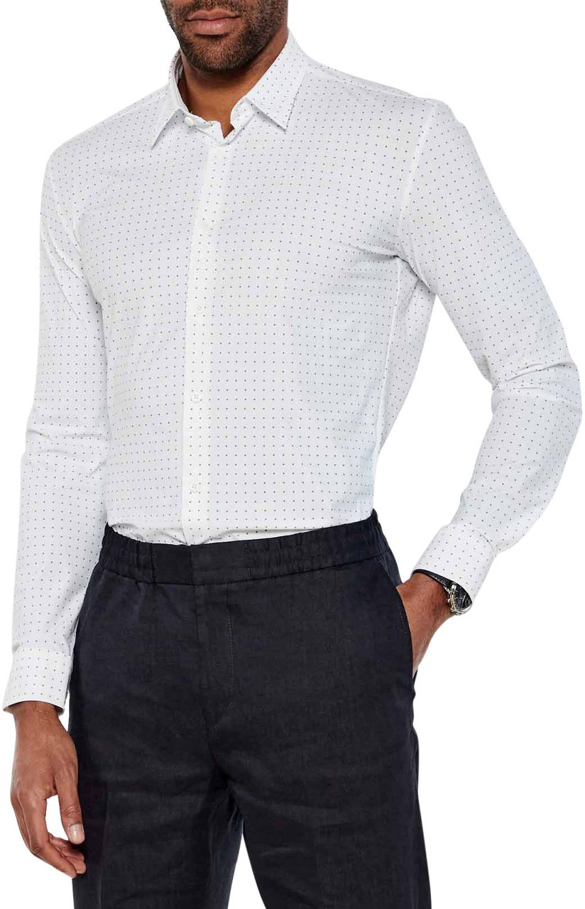 Boss Shirts White Wit