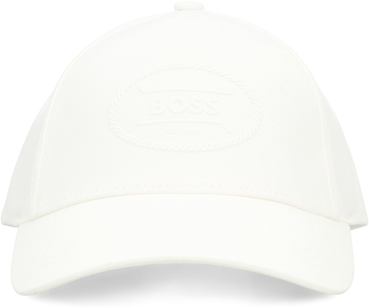 Boss Baseball cap with logo Wit