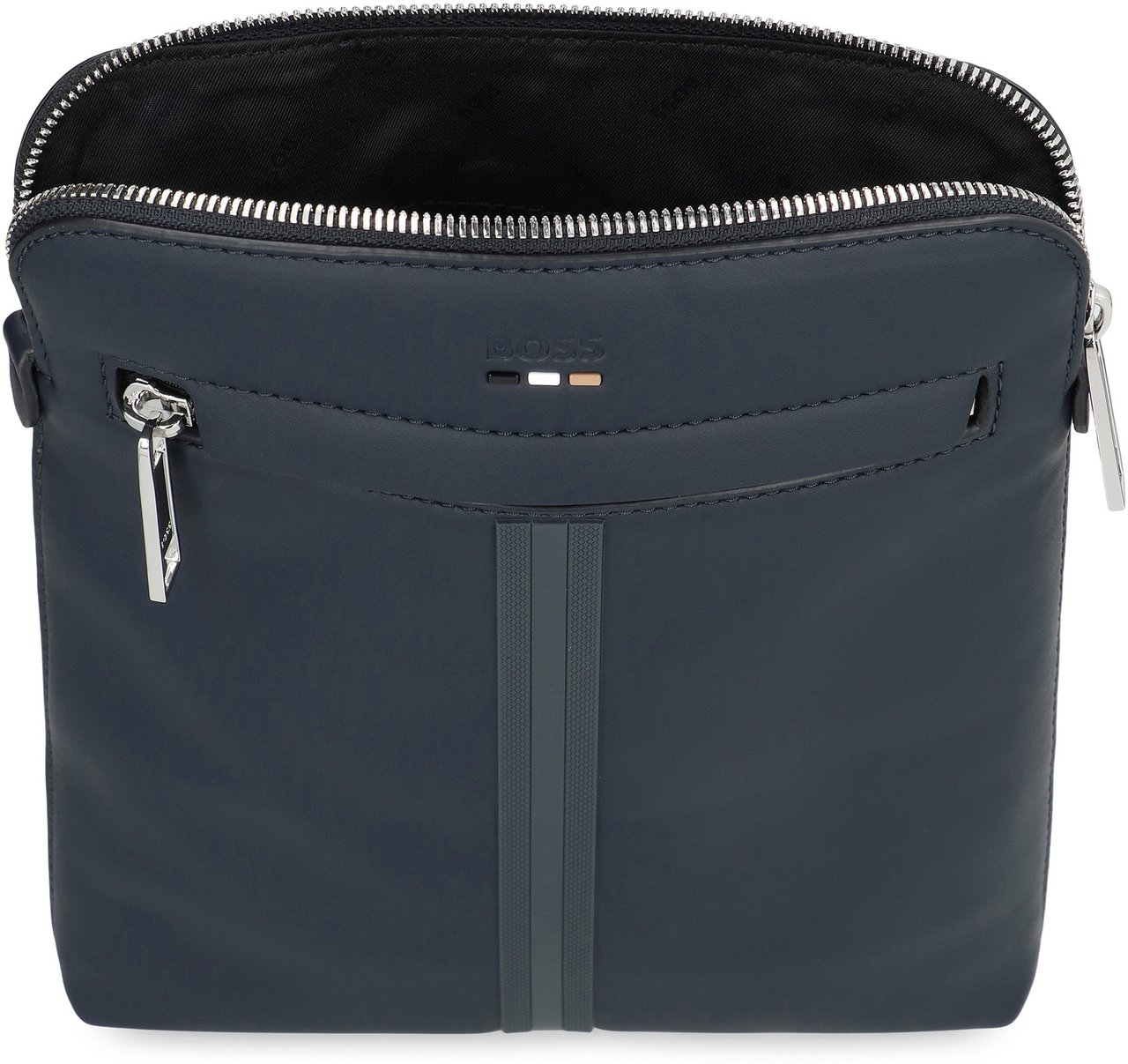 Boss Shoulder bag in eco-leather Navy