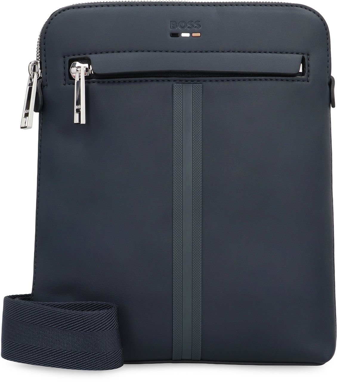 Boss Shoulder bag in eco-leather Navy