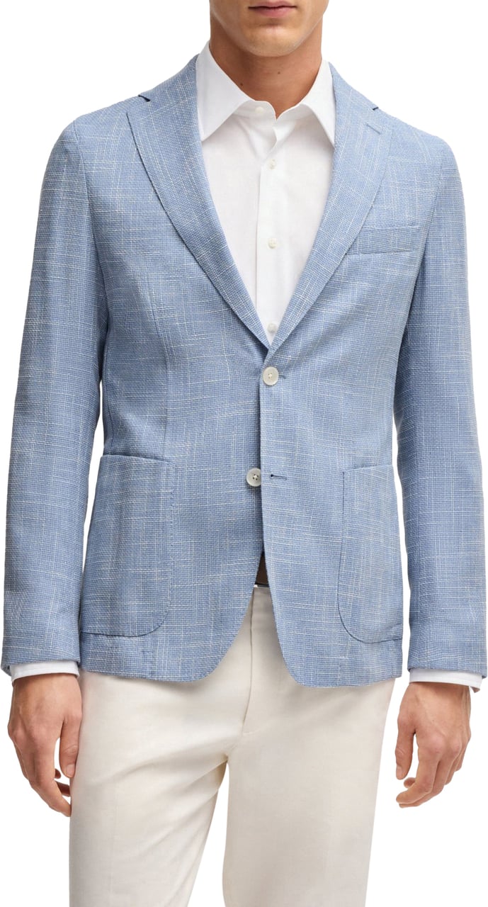 Boss Jackets Light Pastel Blue Blauw