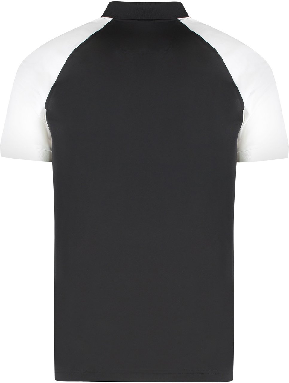 Boss Technical fabric polo shirt Zwart