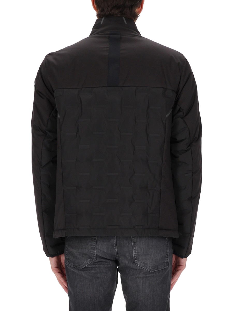 Boss Black Polyester Hybrid Down Jacket Zwart