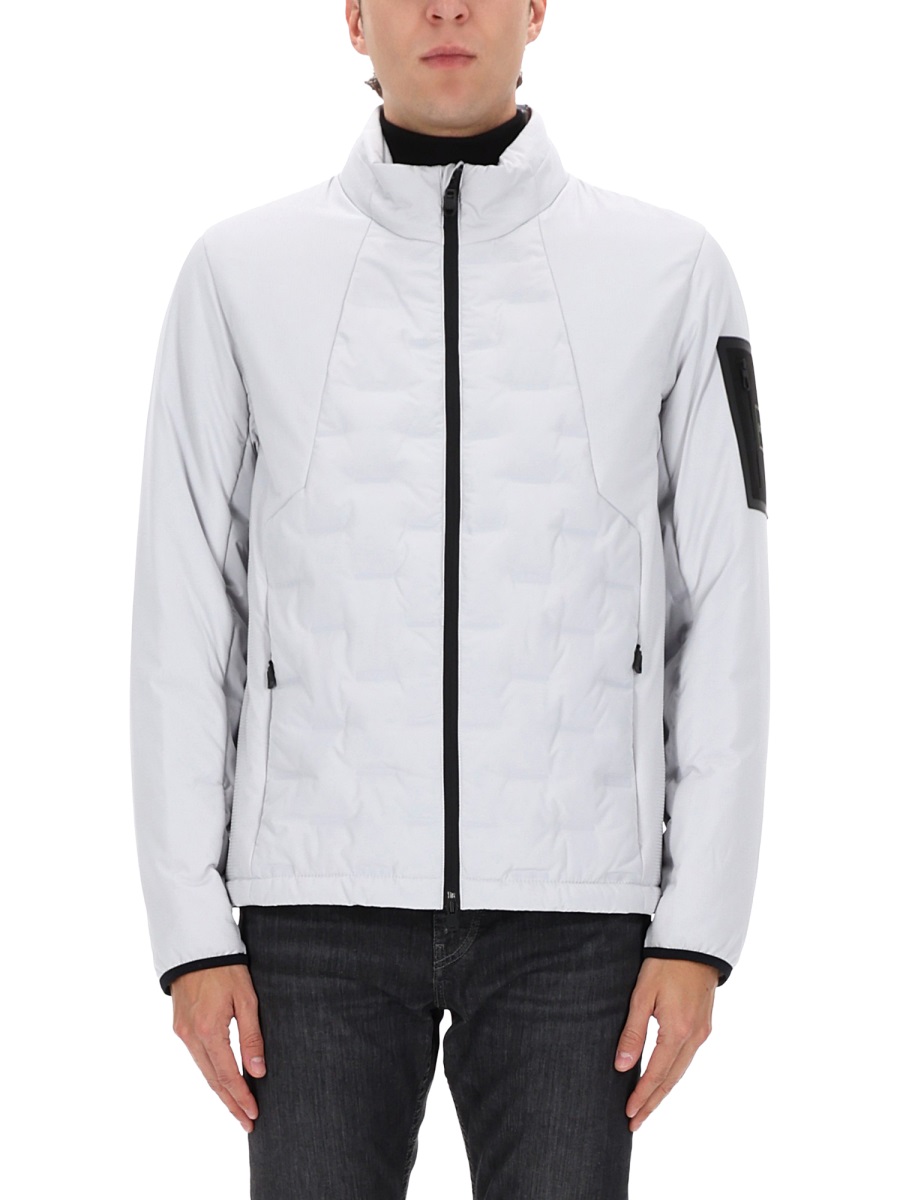Boss Quilted Down Hybrid Polyester Jacket Wit