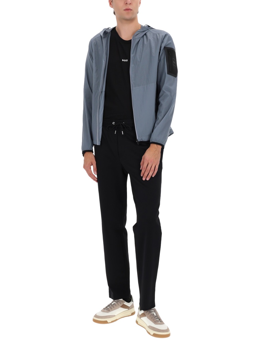 Boss Black Polyamide J-Airnix Lightweight Jacket Grijs