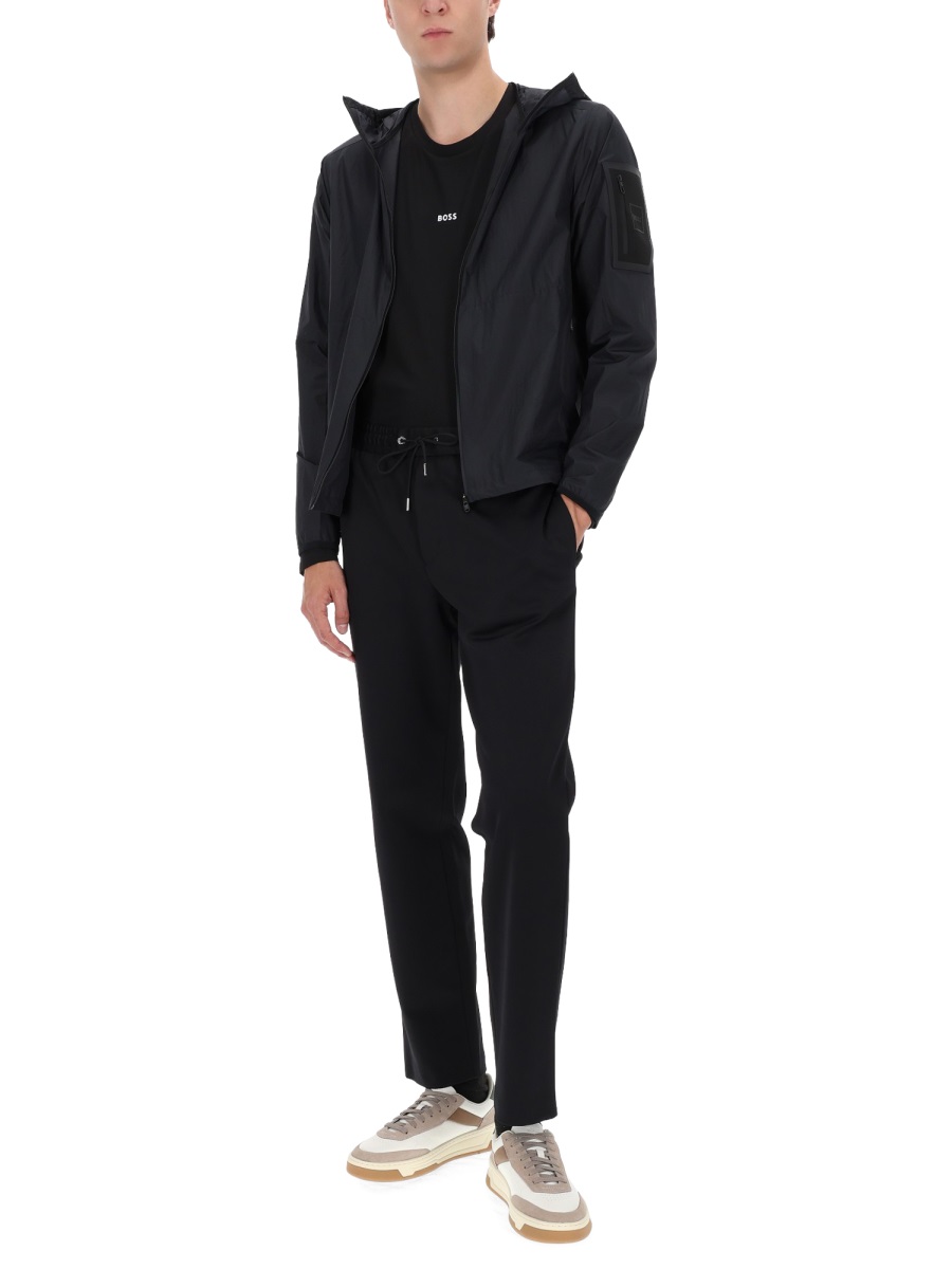 Boss J-Airnix Lightweight Hooded Jacket Zwart