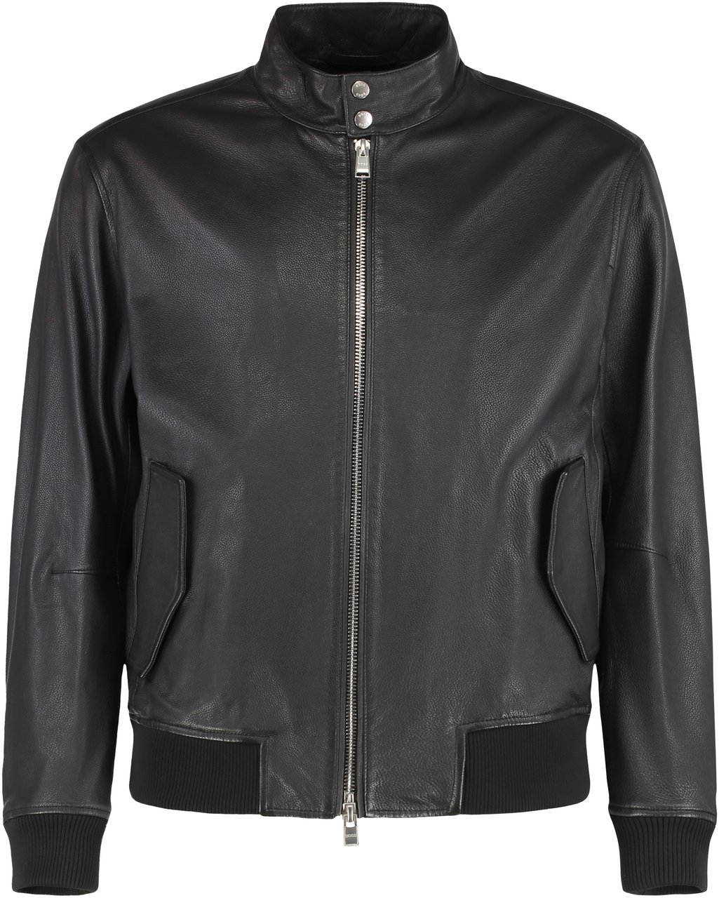 Boss Leather jacket Zwart