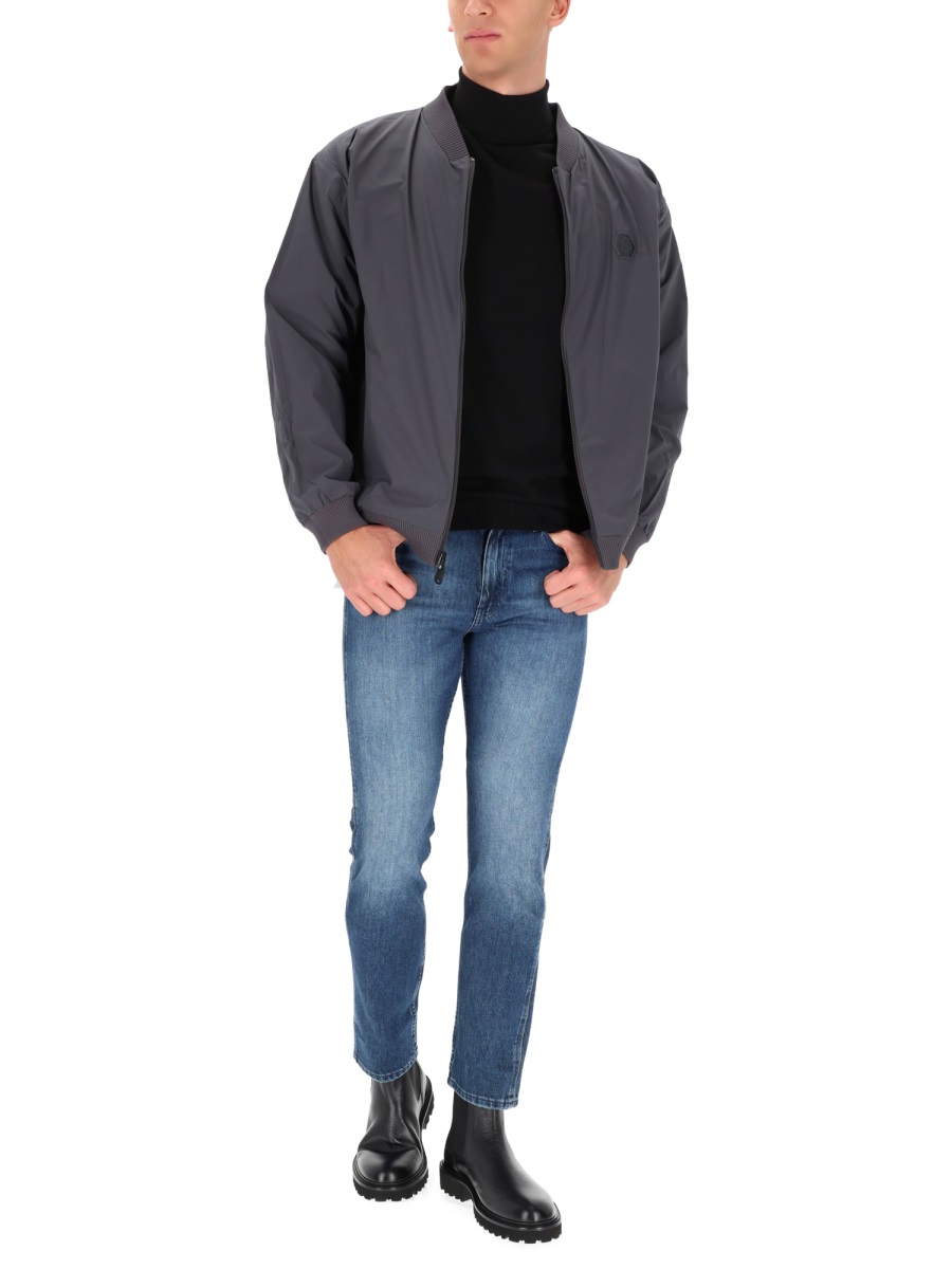 Boss Polyamide Future Hy Minimalist Sweatshirt Grijs