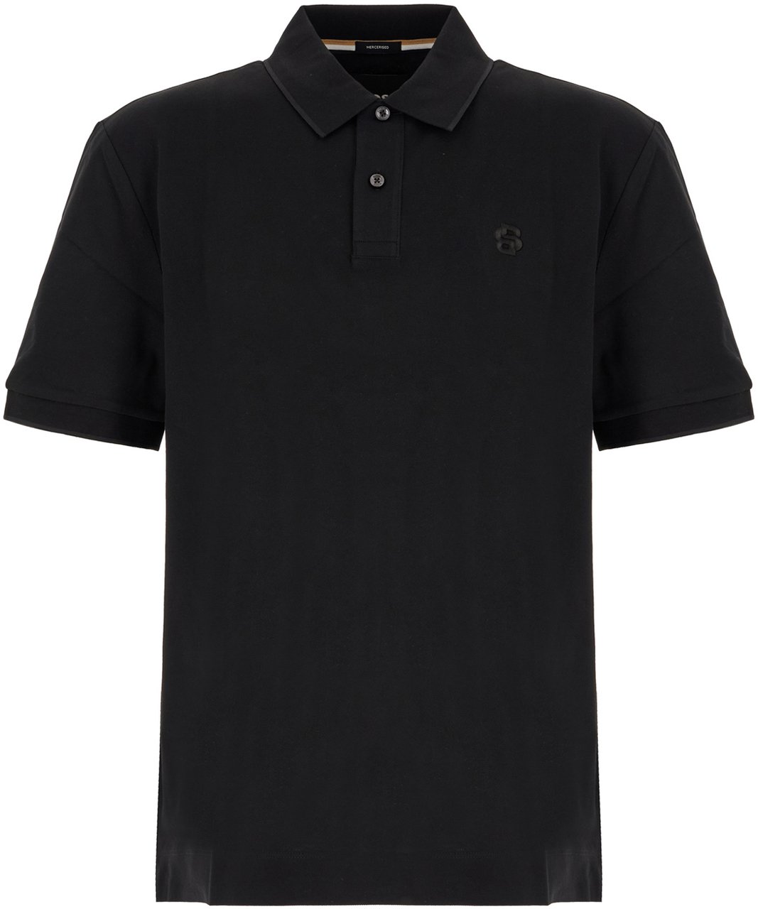 Boss BOSS Black piquet polo shirt Zwart