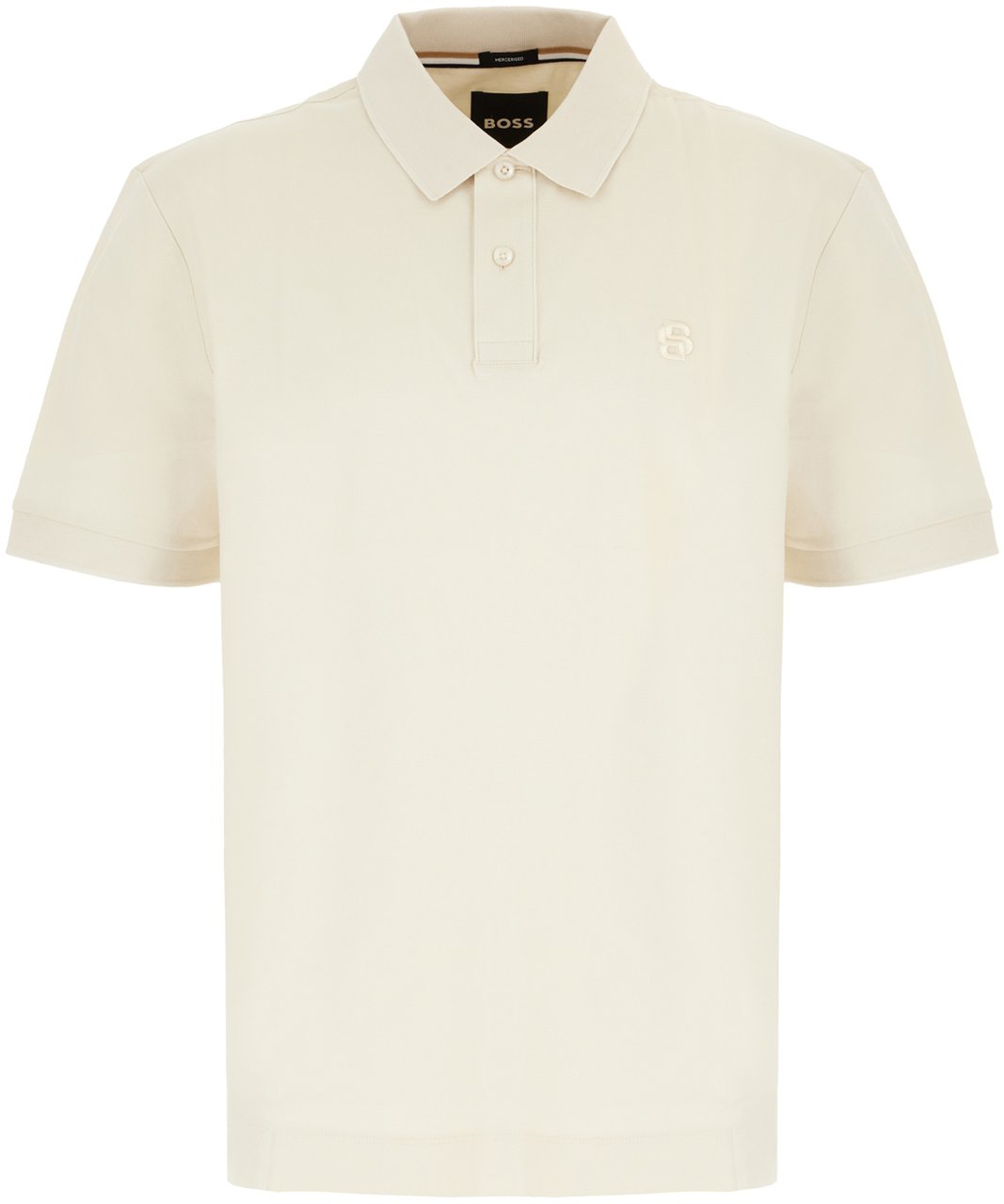 Boss BOSS Sand piquet polo shirt Neutraal