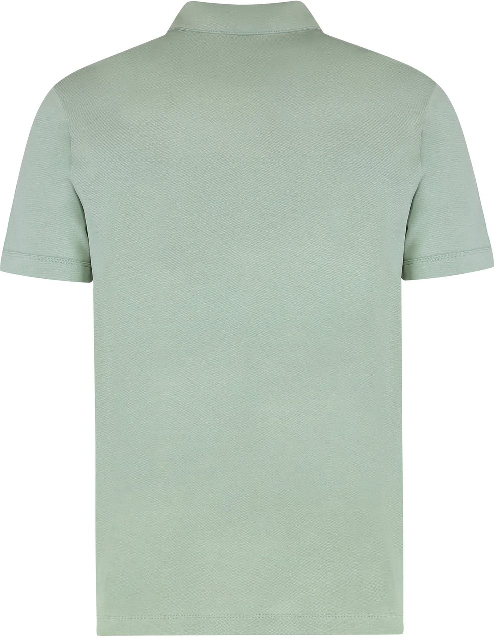 Boss Pique cotton blend polo Groen