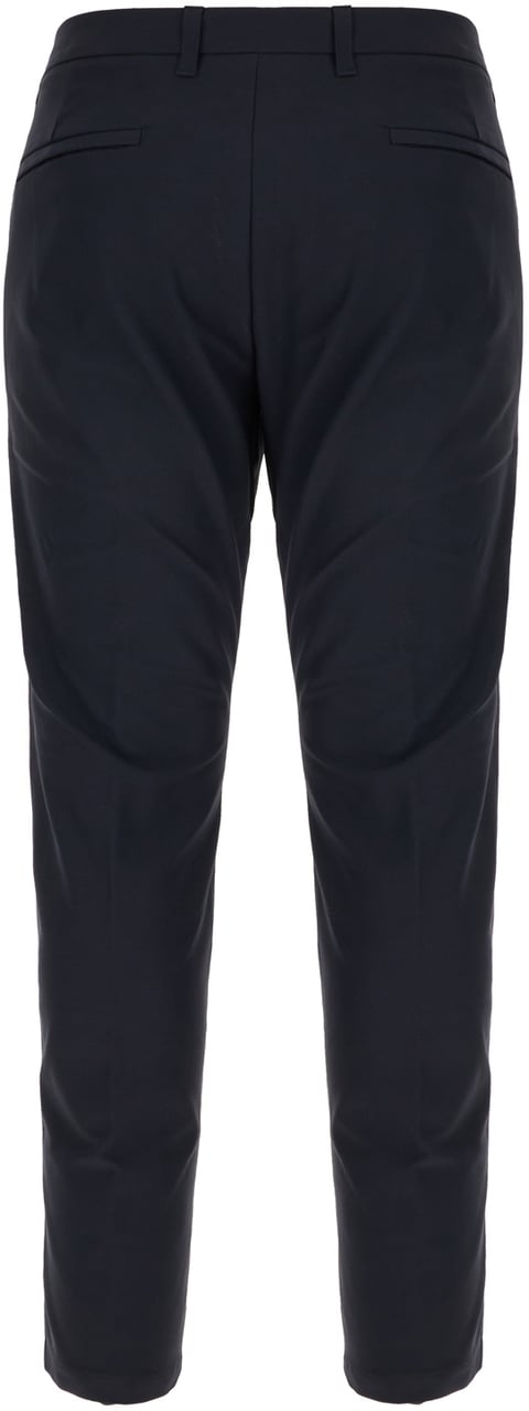 Boss Hugo Boss Midnight blue polyester pants Blauw