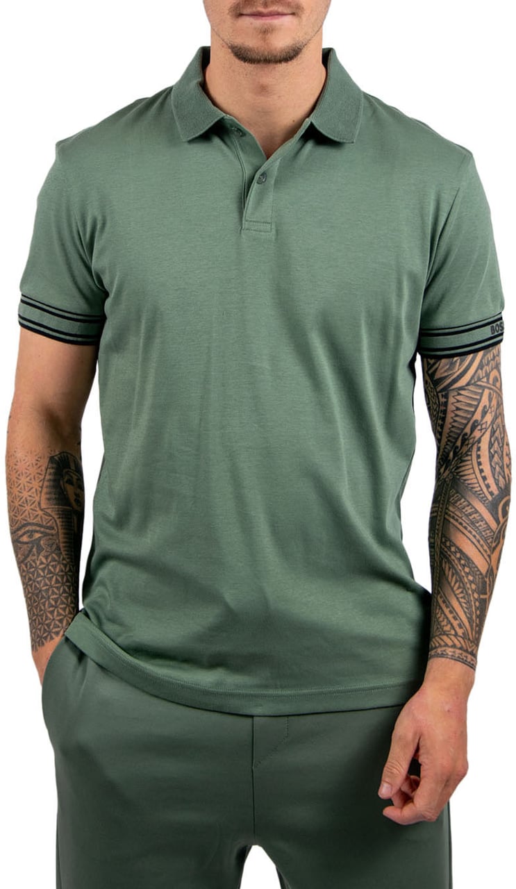 BOSS Polo Zone Groen