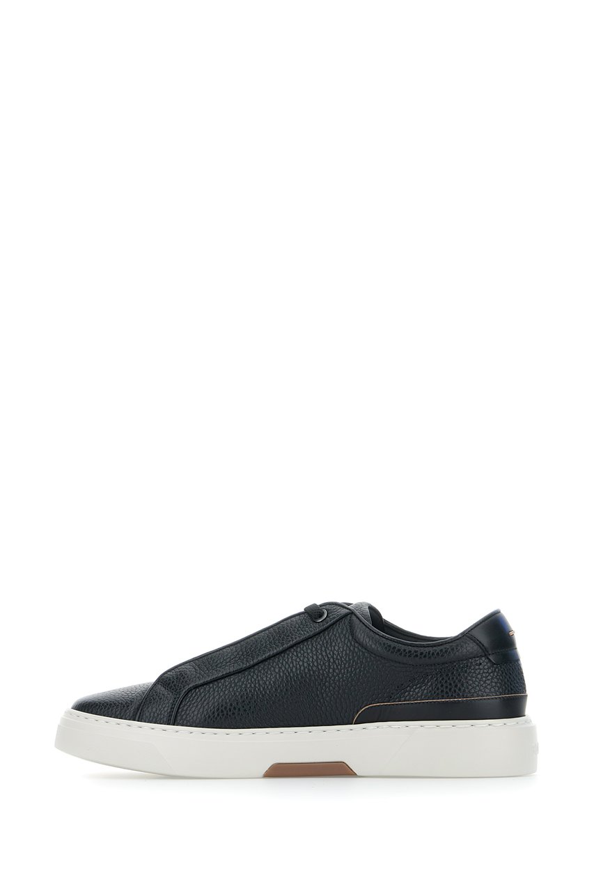 Boss BOSS Black leather sneakers Zwart