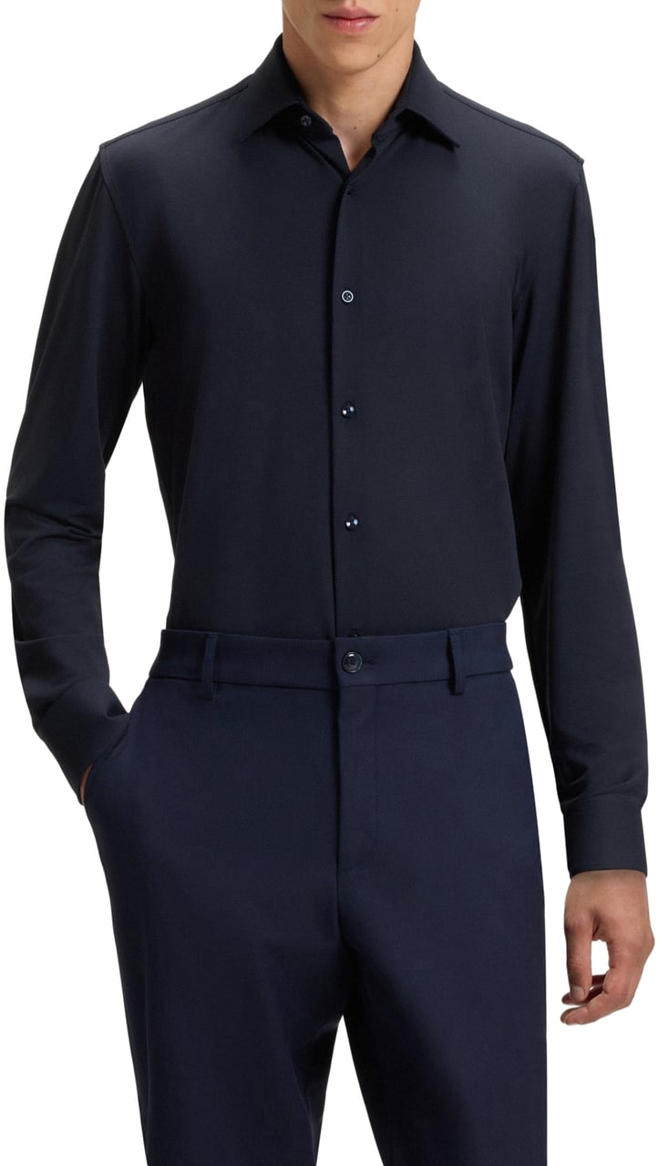 Boss Shirts Blue Blauw