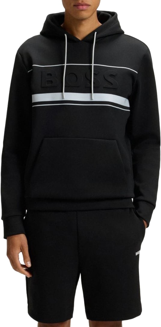 Boss BOSS Soody Zone Sweater Zwart Zwart