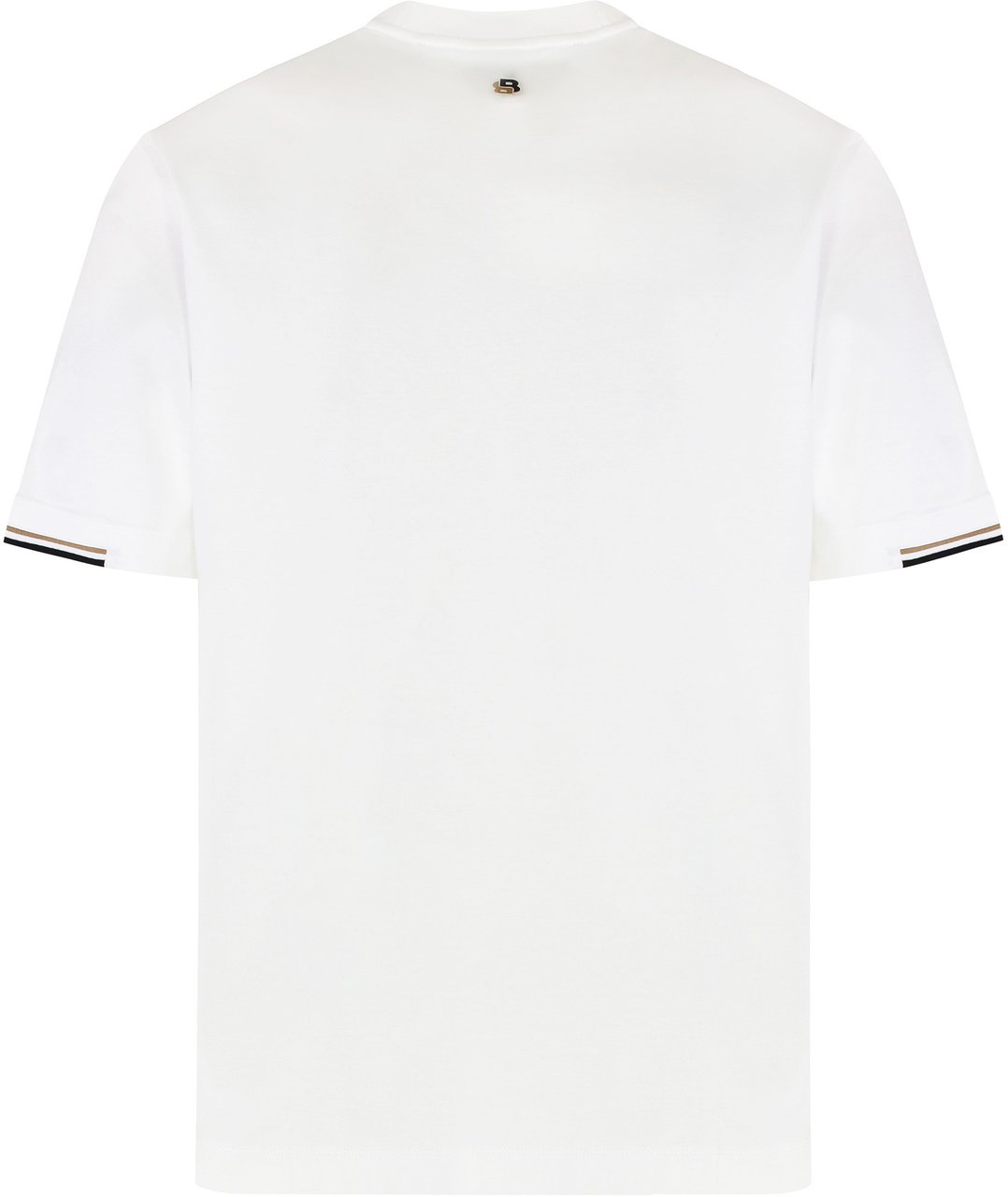 Boss Cotton crew-neck T-shirt Wit