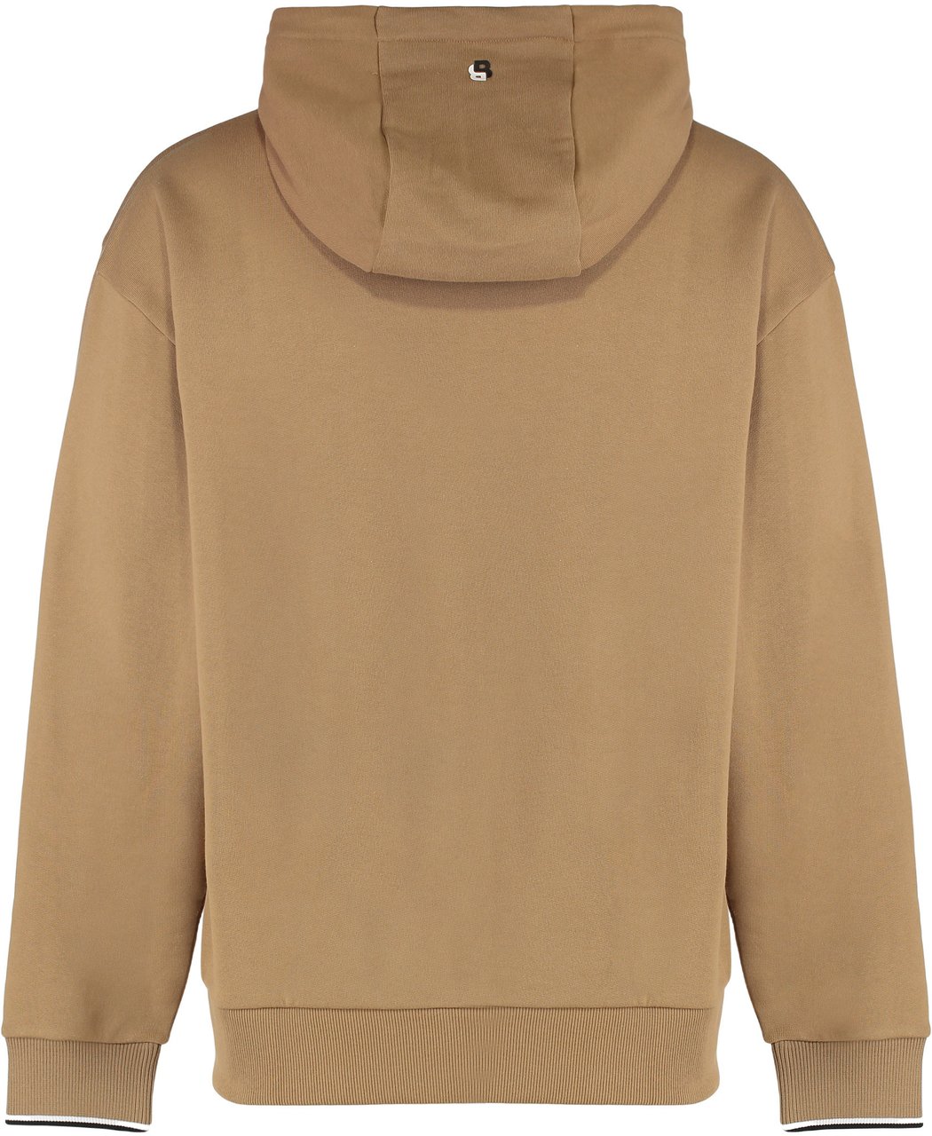 Boss Hooded sweatshirt made of terry cotton Beige