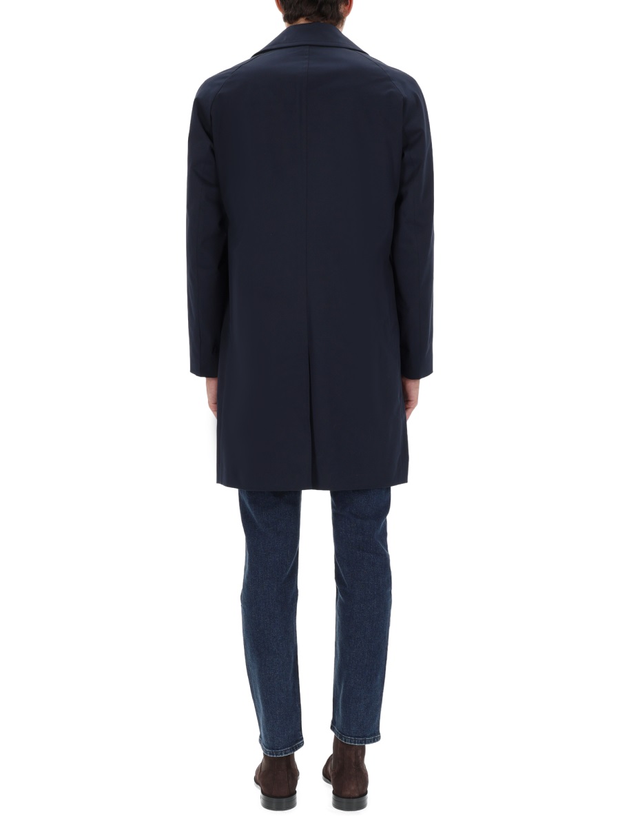 Boss Black Cotton-Blend C-Clark Mid-Length Coat Zwart
