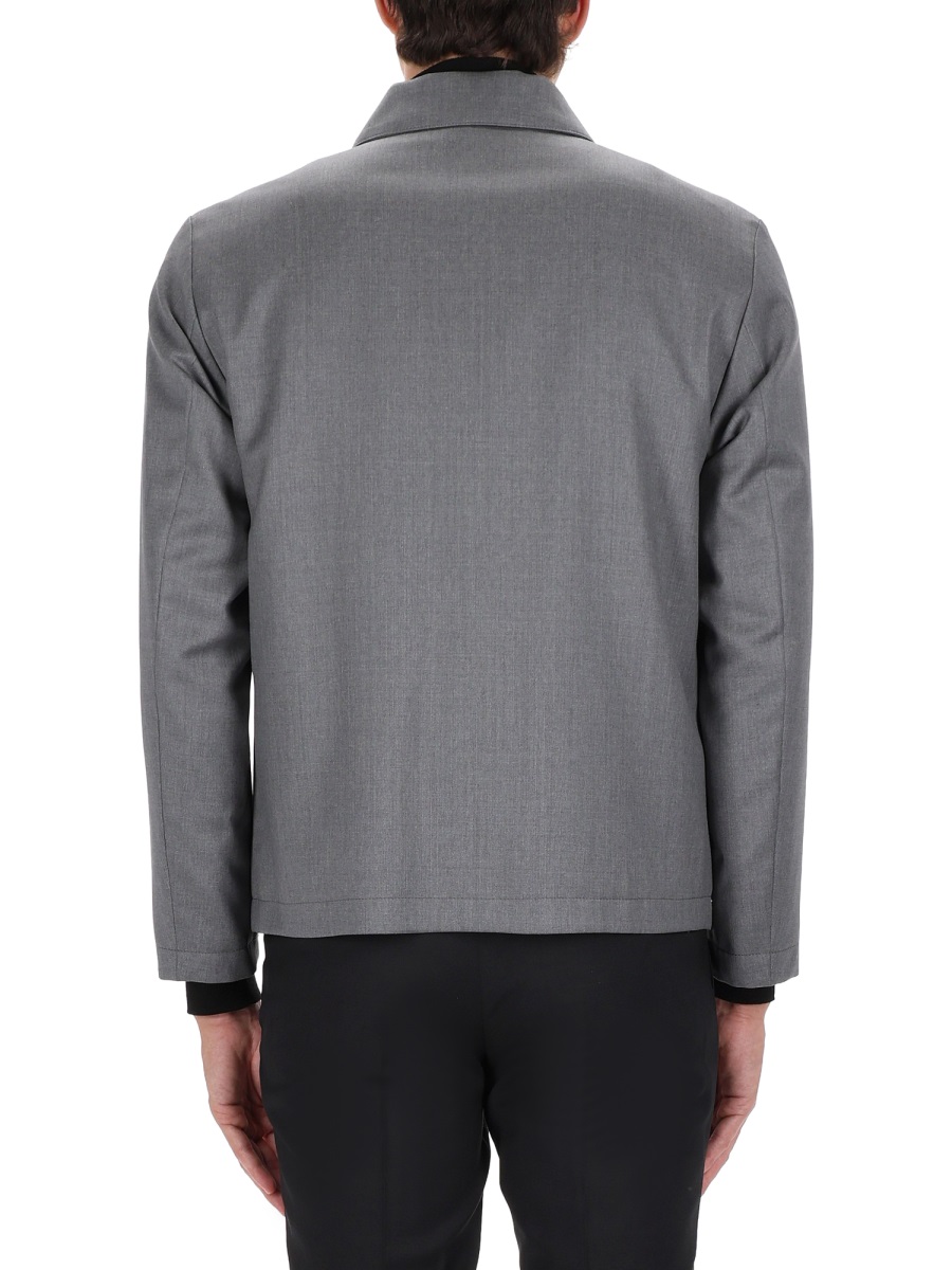 Boss H-Hanry-Wing Slim Fit Virgin Wool Jacket Grijs
