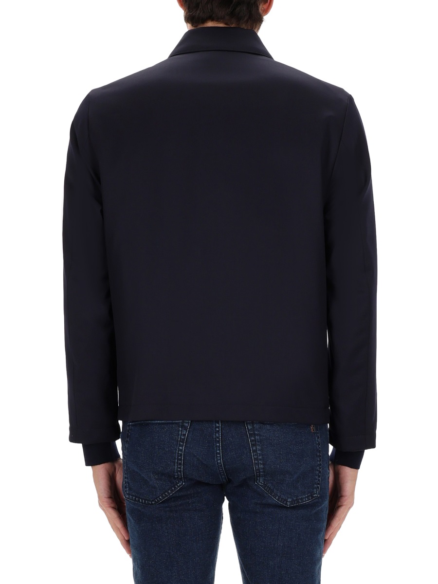 Boss H-Hanry-Wing Slim Fit Virgin Wool Jacket Zwart