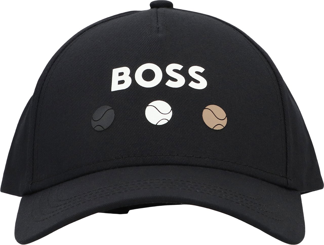 Boss Baseball cap with logo Zwart