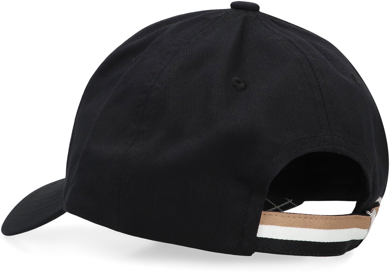 Boss Baseball cap with logo Zwart