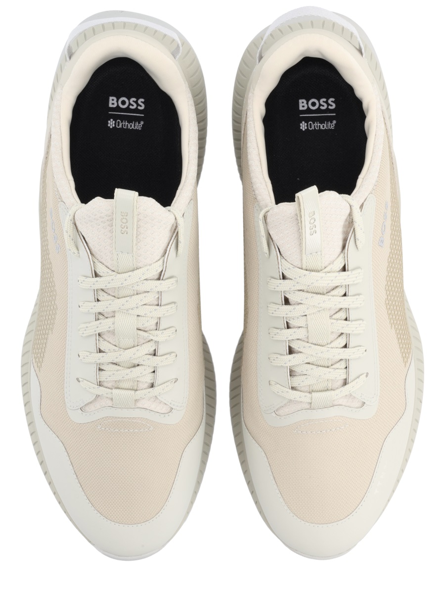 Boss Textile Ttnm Evo Minimalist Sneakers Grijs