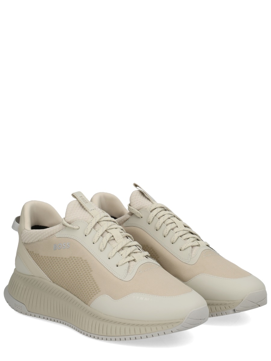 Boss Textile Ttnm Evo Minimalist Sneakers Grijs