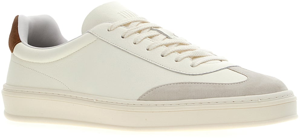 Boss Hugo Boss Chalk leather sneakers Wit