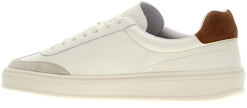 Boss Hugo Boss Chalk leather sneakers Wit