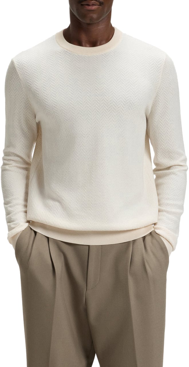Boss Sweaters Open White Wit