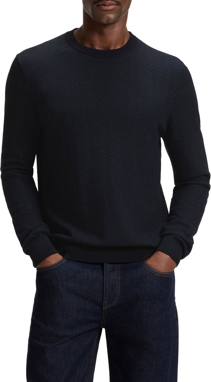 Boss Sweaters Blue Blauw