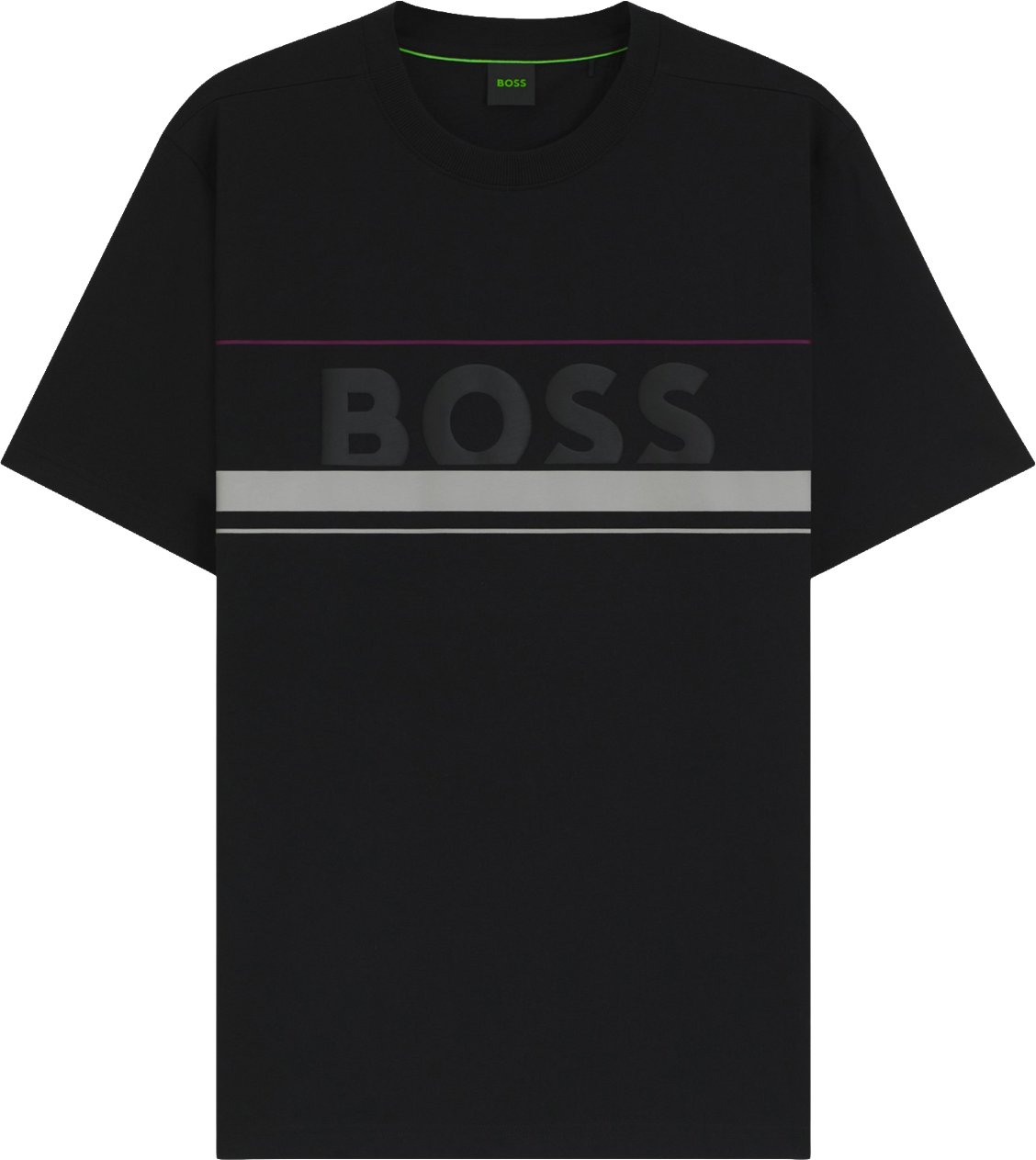 BOSS Tee Iconic Zone Zwart