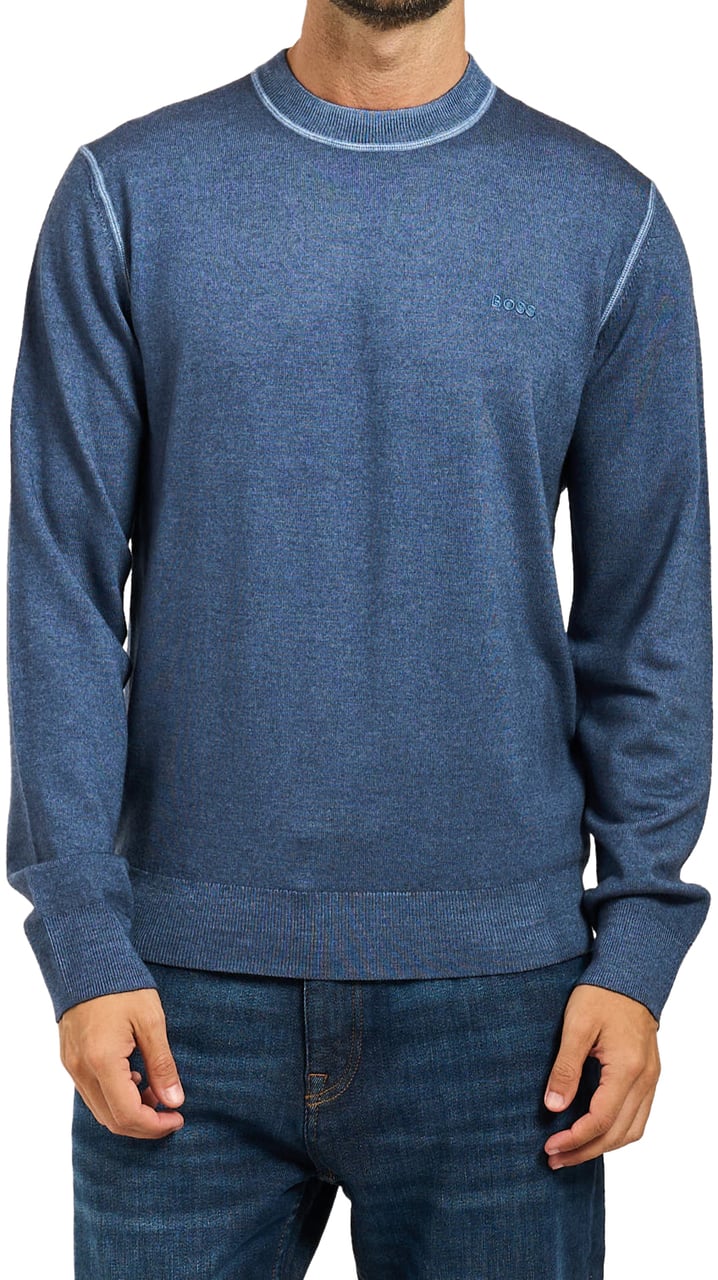 Boss Sweaters Open Blue Blauw