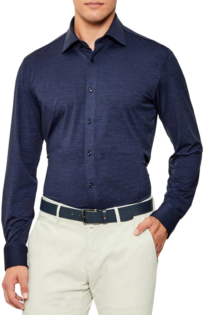 Boss Shirts Blue Blauw
