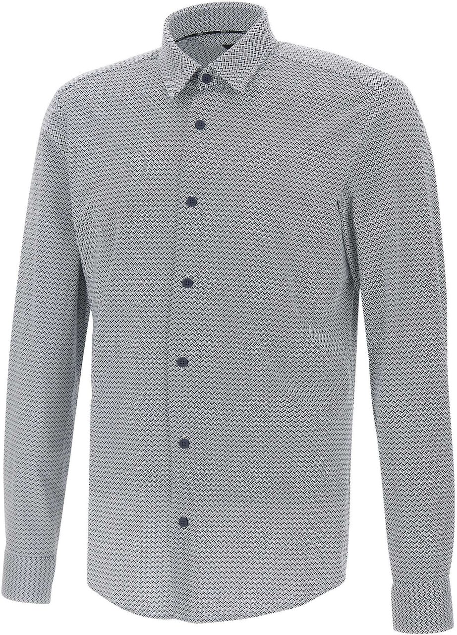 Boss Shirts Blue Blauw