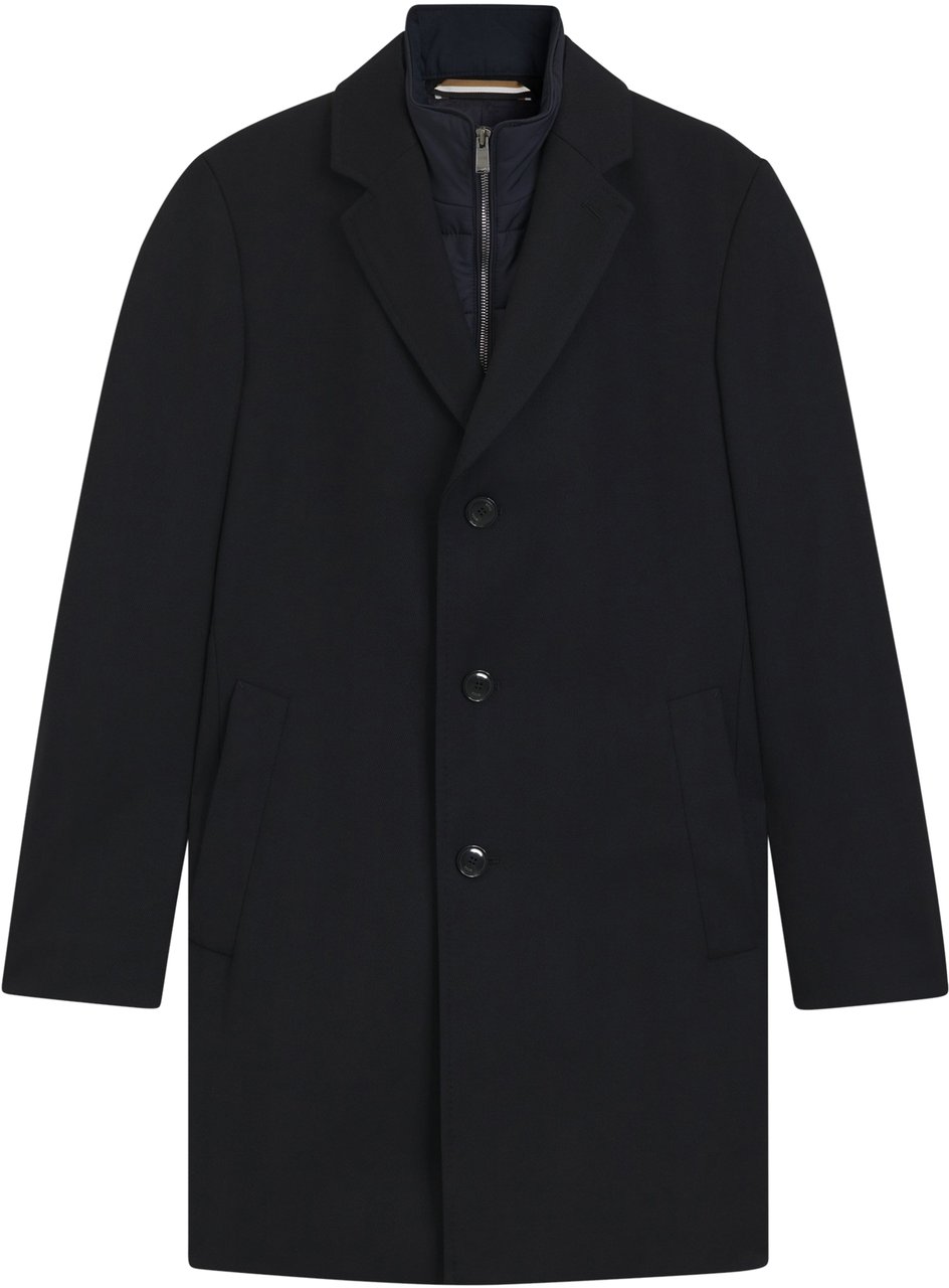 Boss Coats Blue Blauw