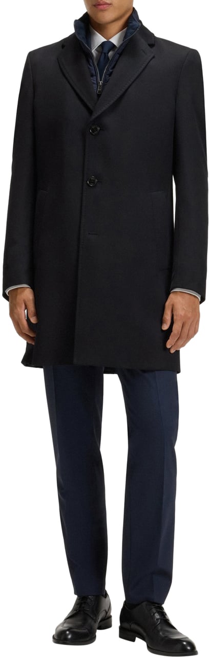 Boss Coats Blue Blauw