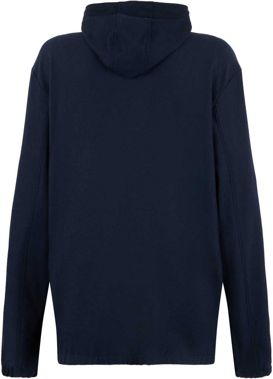 Boss Hoodie with zipper Blauw