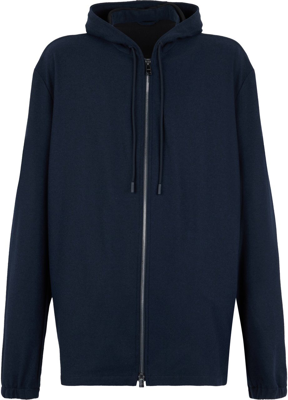 Boss Hoodie with zipper Blauw