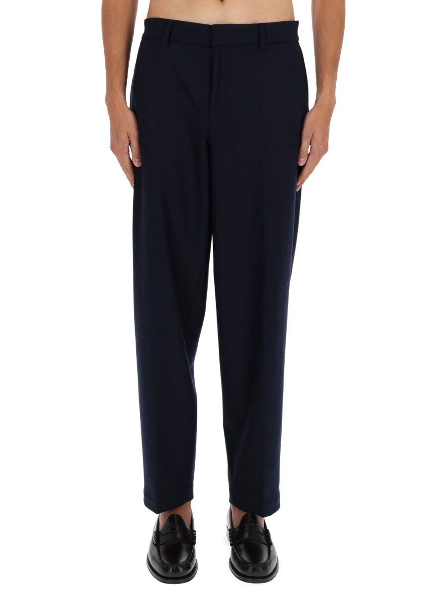 Boss Formal Straight-Leg Tapered Formal Pants Zwart