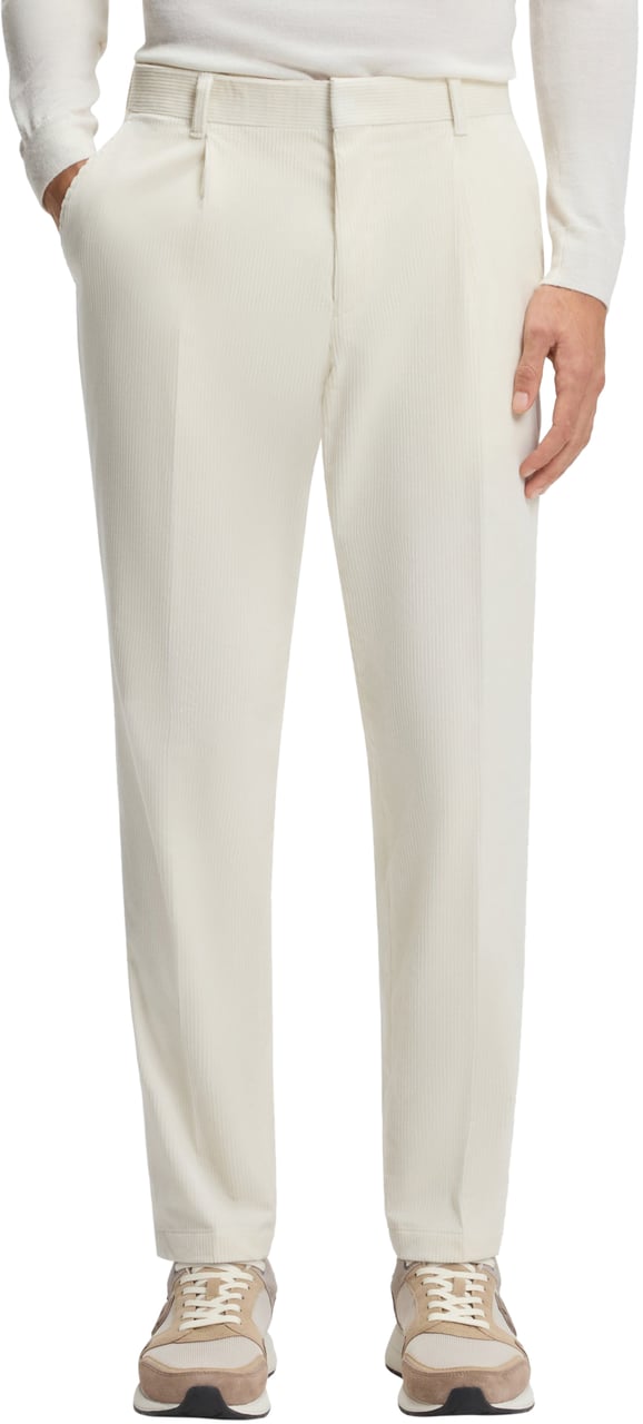 Boss Trousers Open White Wit