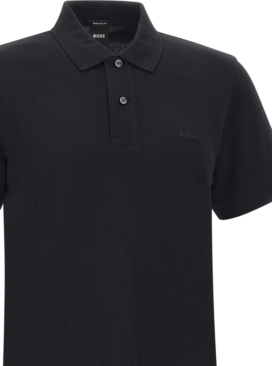 Boss T-Shirts And Polos Black Zwart