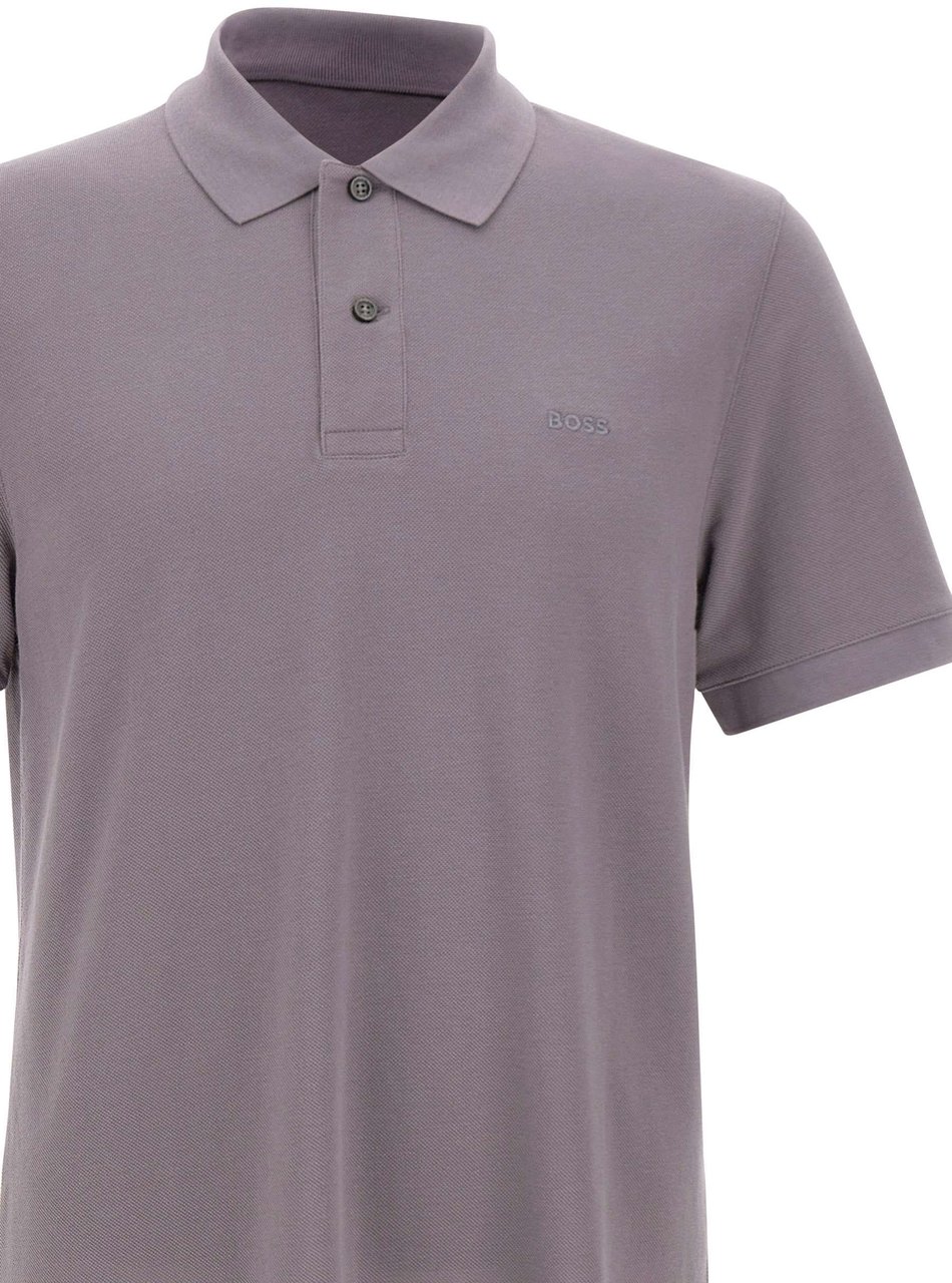 Boss T-Shirts And Polos Purple Paars