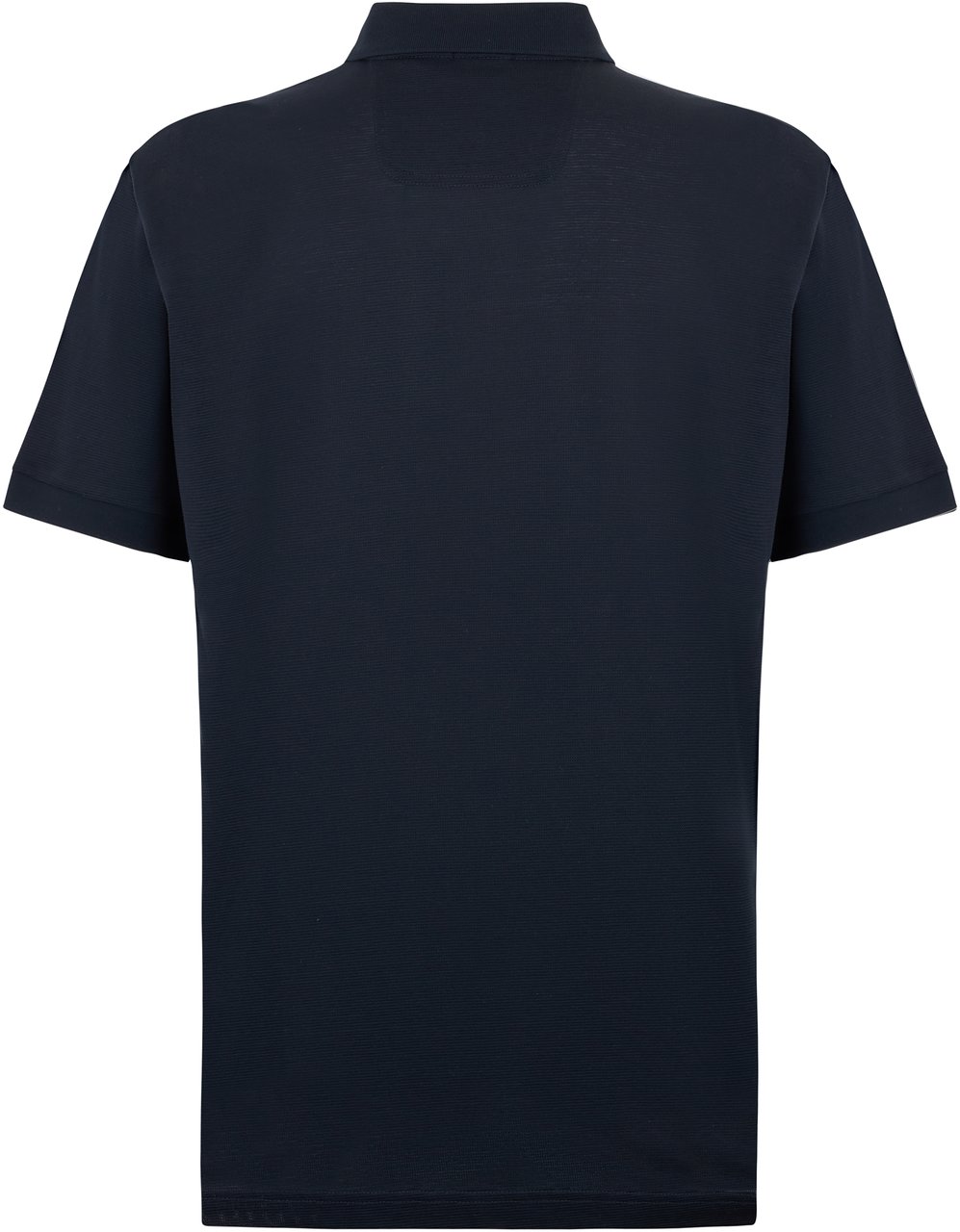 Boss Cotton polo with short sleeves Blauw
