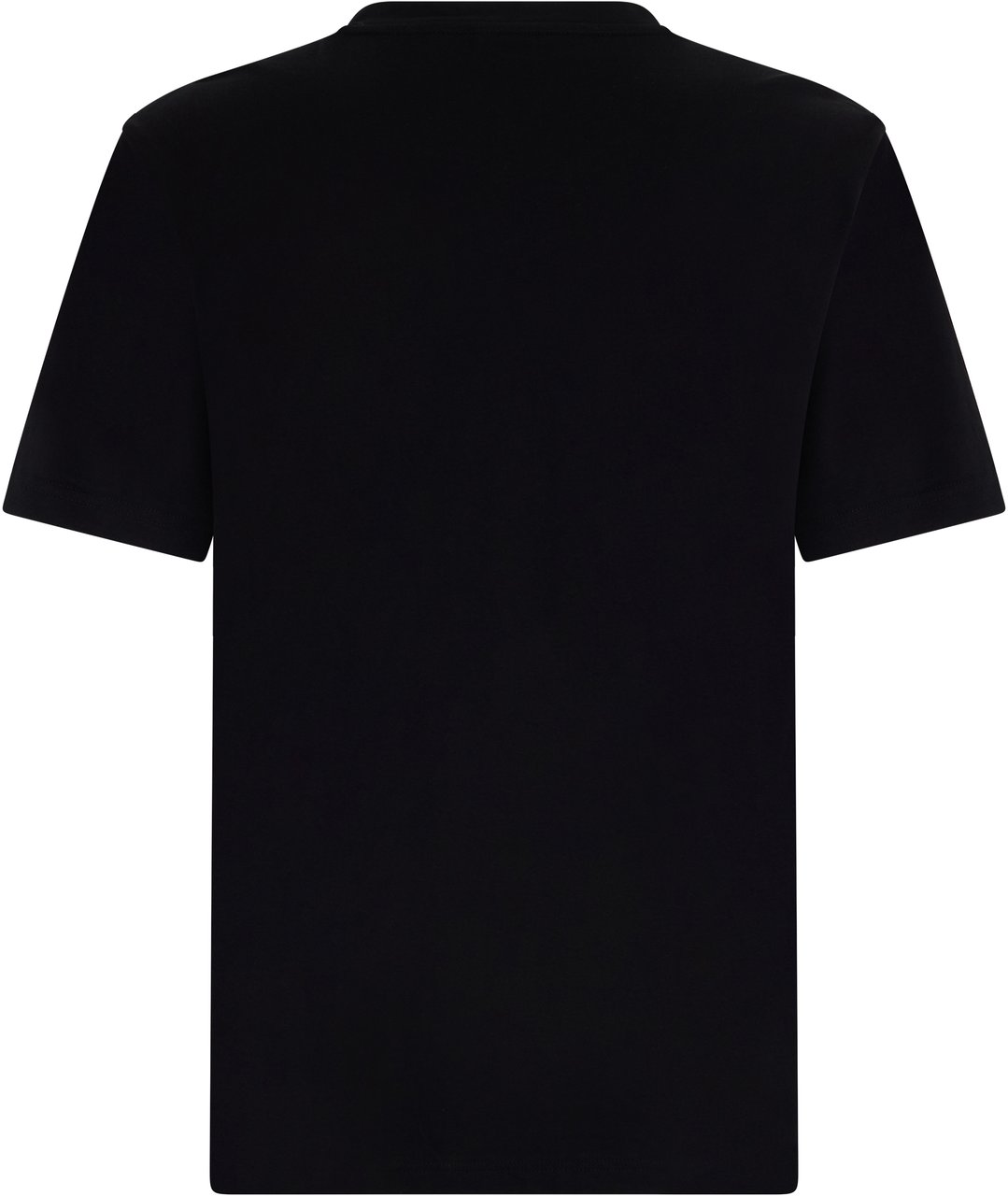 Boss Cotton T-shirt with print Zwart